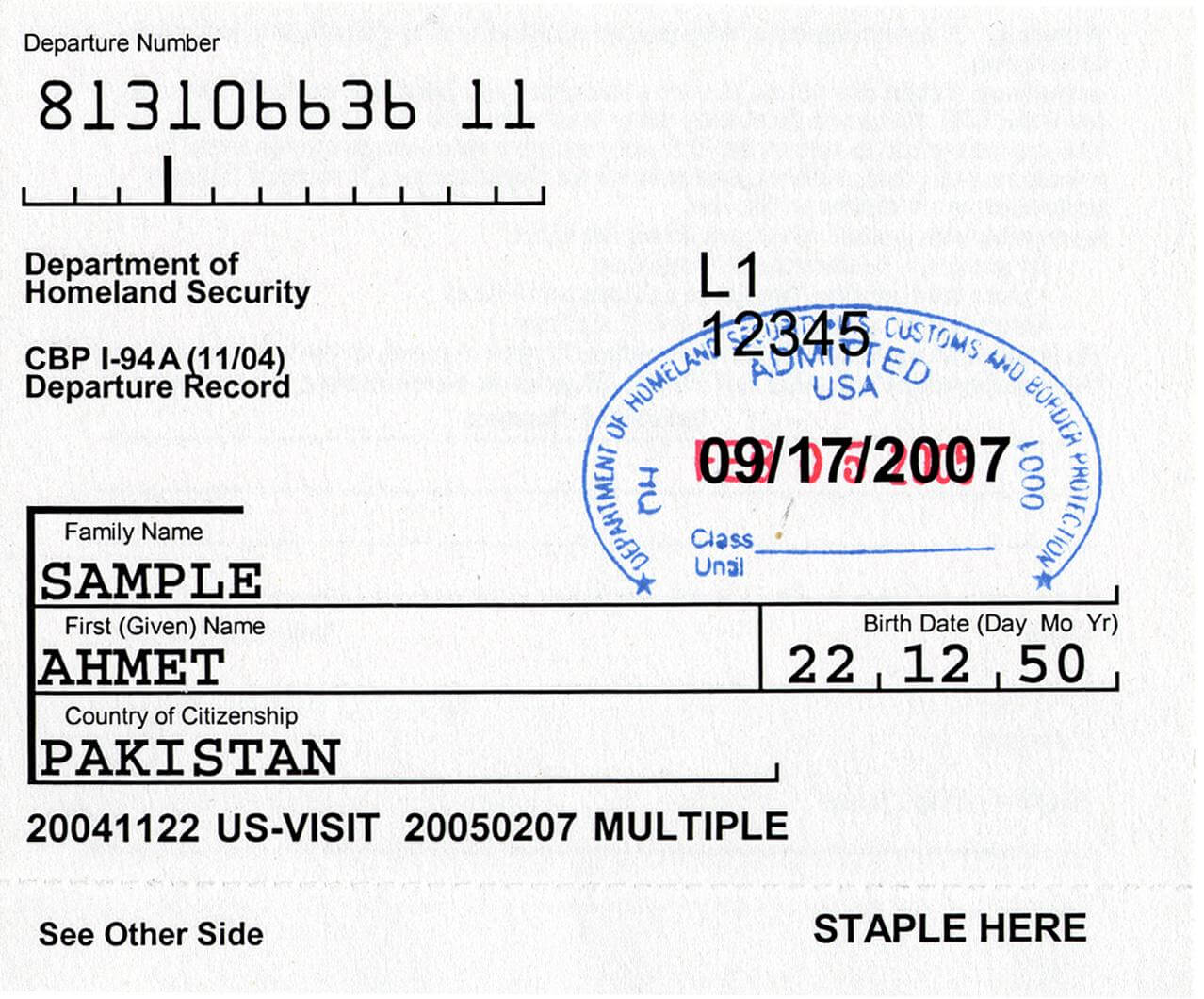 Form I | 94 – Information and Details | US Visa Help